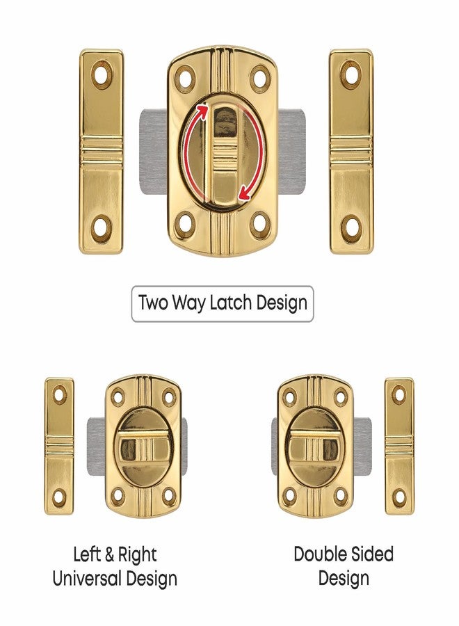 LAPO 1 Piece Latch Lock for Bathroom, Door Latch for Home, Door Stopper, Chitkani, Baby Latch for Balcony, Storeroom, Bedroom (Material- Zinc, PVD Gold Finish, 3 Years Warrany)-SQR - Image 3